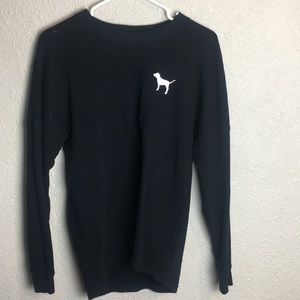 pink oversized sweatshirt